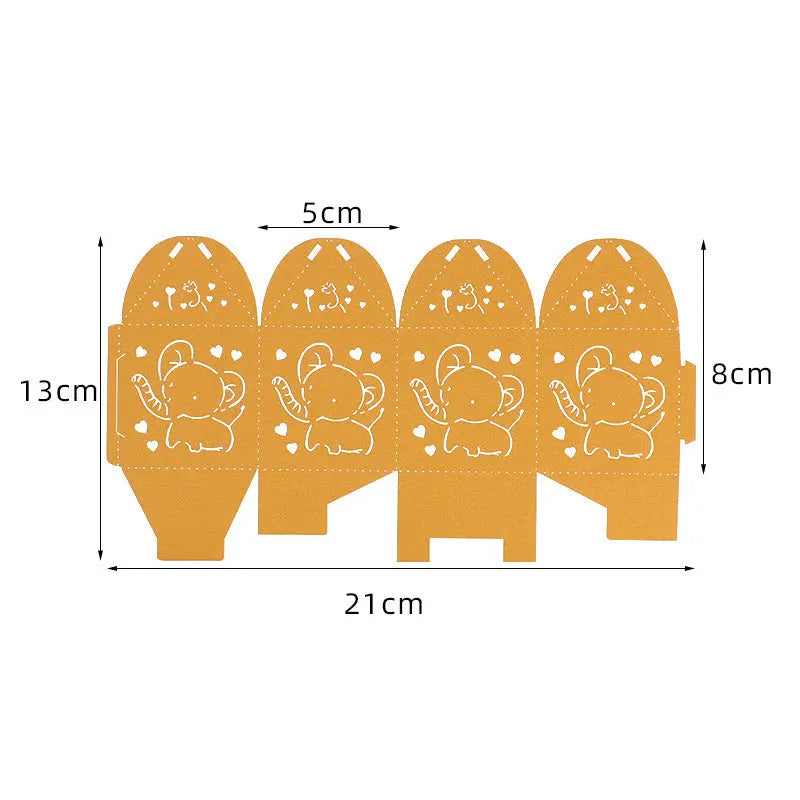 European Creative Xi Candy Box New Hollow Candy Box Small Elephant Laser Candy Box El Pazar