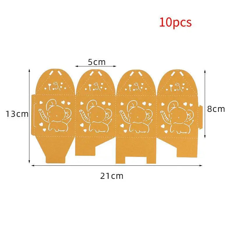 European Creative Xi Candy Box New Hollow Candy Box Small Elephant Laser Candy Box El Pazar