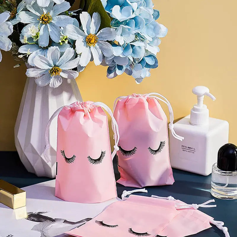 Eyelash Wear Rope Bag Bundle Mouth Pocket Small Cosmetics El Pazar