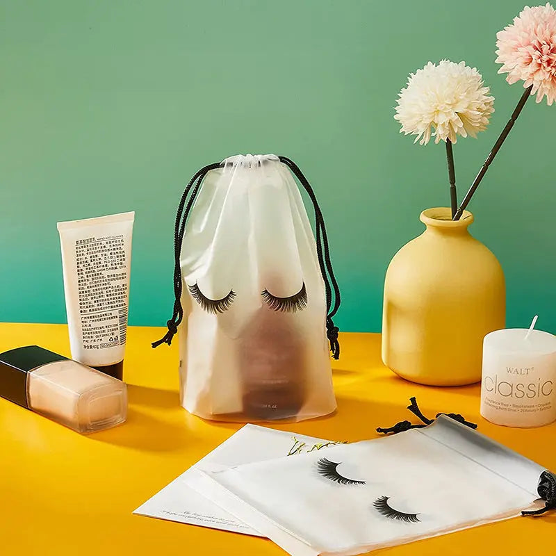 Eyelash Wear Rope Bag Bundle Mouth Pocket Small Cosmetics El Pazar