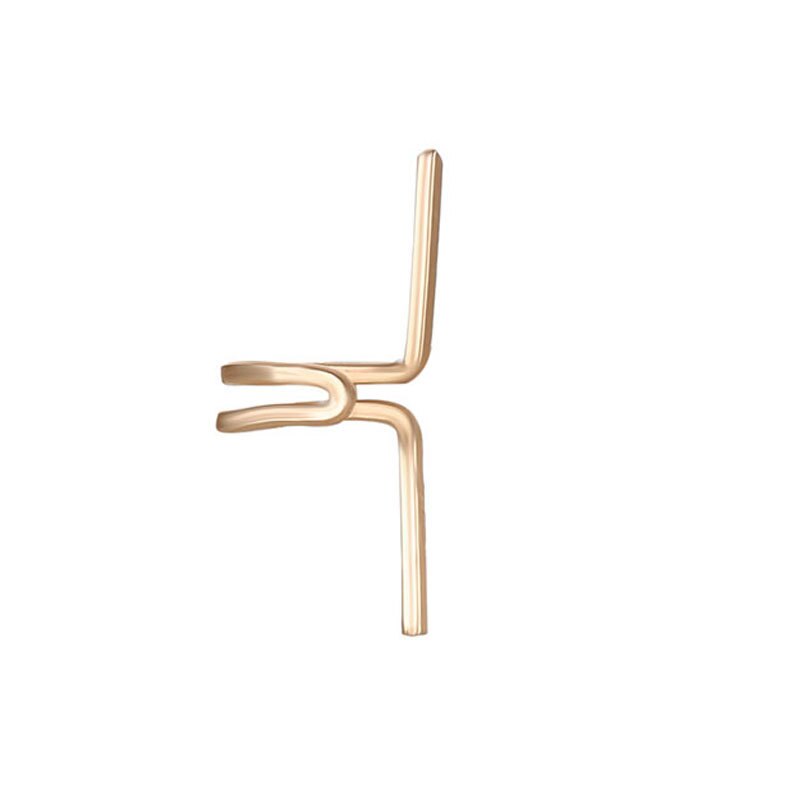 1PC Gold Color Silver Color Figure Shaped Earrings Ear Clip Climbing Climber Ear Cuff Non Pierced Ear Clip Cartilage Earrings eprolo