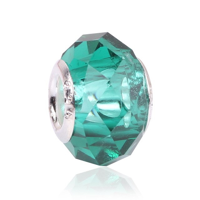 Colorful Big Crystal Facets Beads Fit Pandora Bracelet Charms European Fashion Women DIYJewelry Accessories eprolo