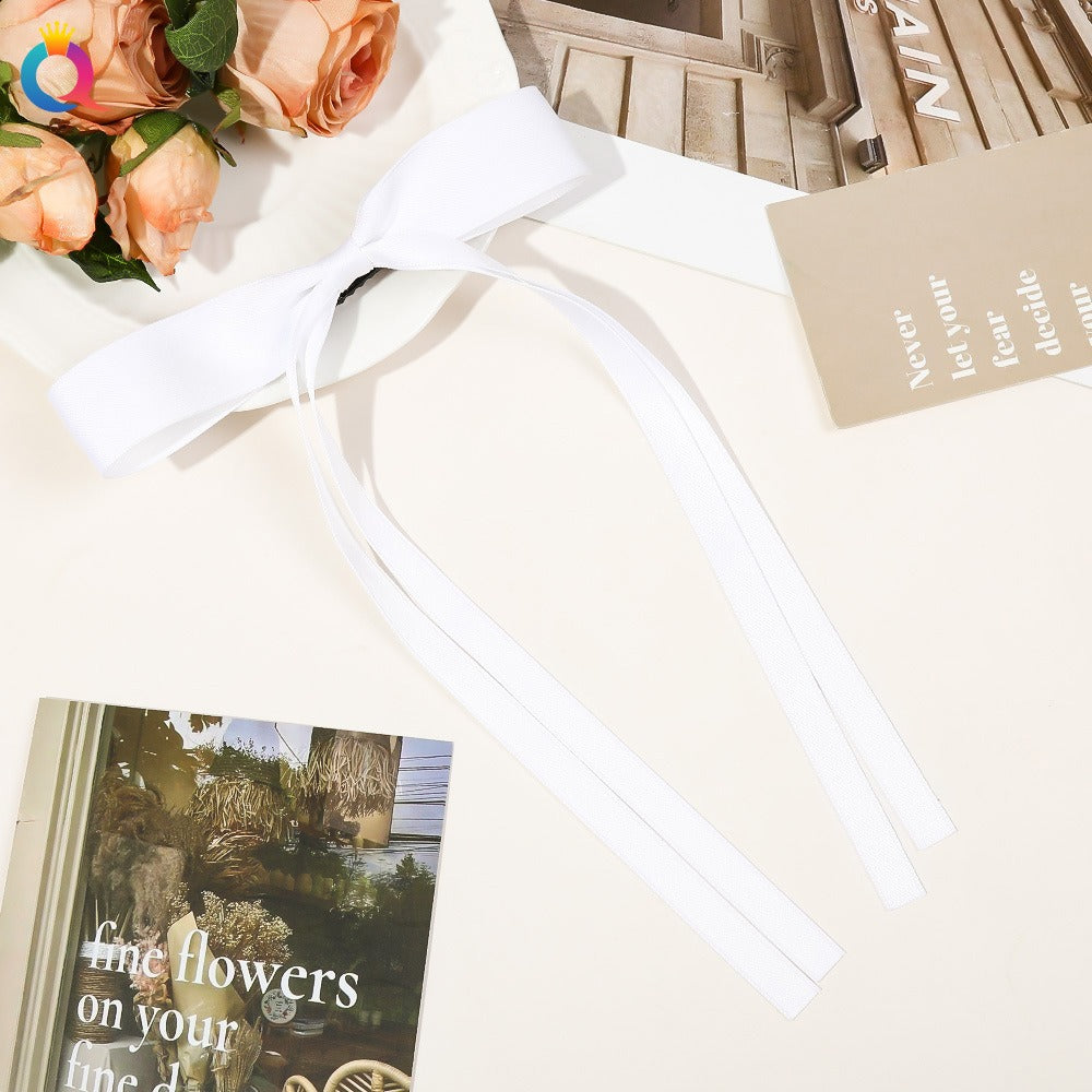 Ribbon tied hair clip, bow tie, ribbon ribbon hair clip, sweet and cute side duckbill clip hair accessory eprolo