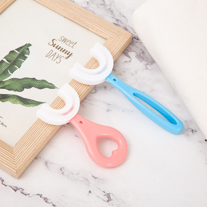 Children's U-shaped toothbrush for infants and young children aged 2-12 and above, oral manual soft bristled toothbrush eprolo