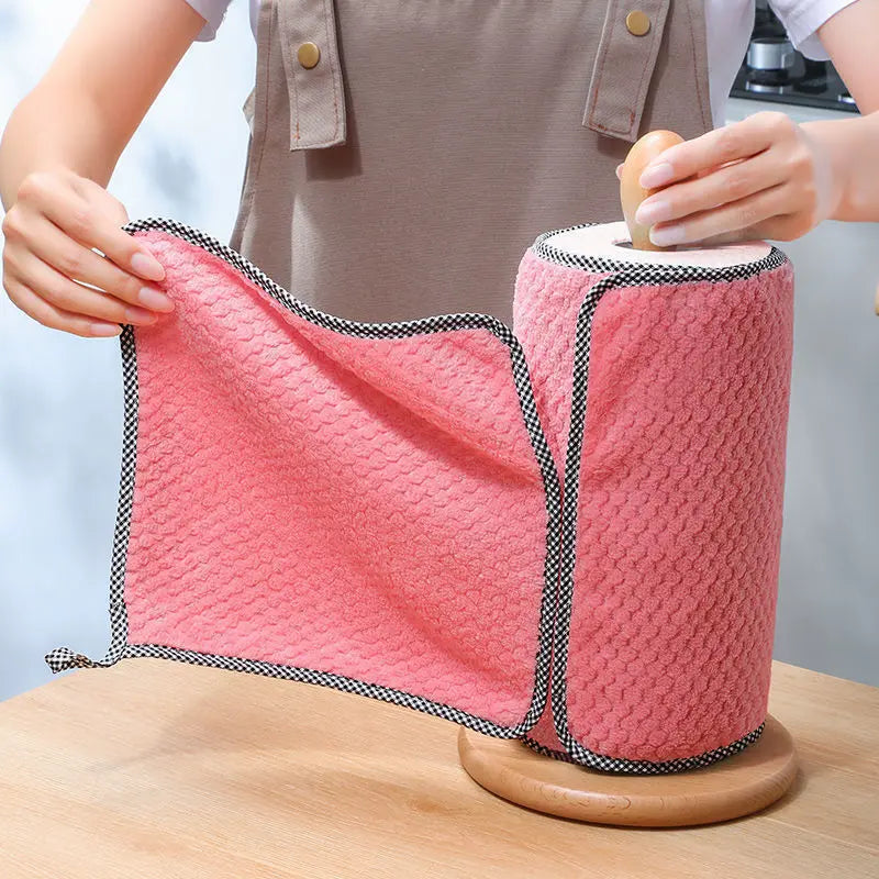 Kitchen Non-stick Oil Thickened Absorbent Rag Dish Towel El Pazar