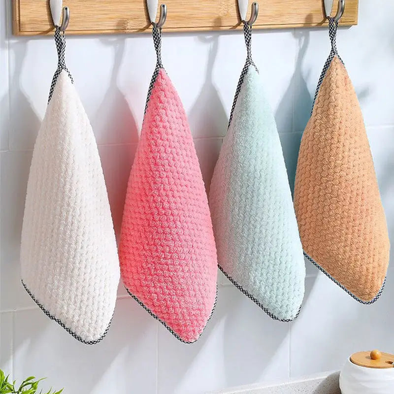 Kitchen Non-stick Oil Thickened Absorbent Rag Dish Towel El Pazar