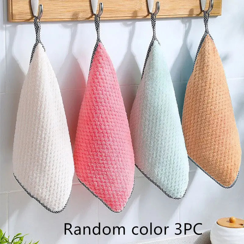 Kitchen Non-stick Oil Thickened Absorbent Rag Dish Towel El Pazar