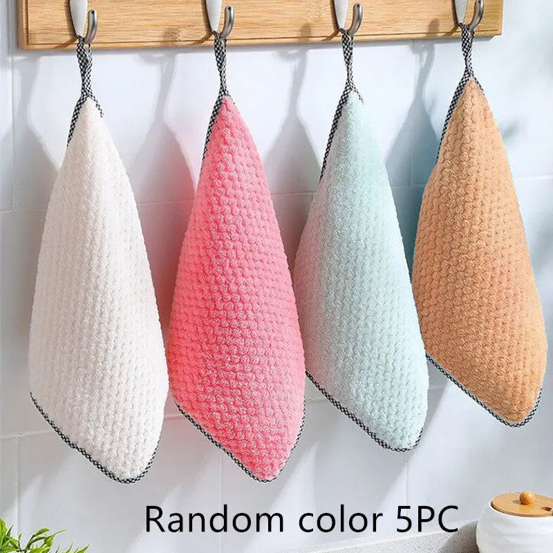 Kitchen Non-stick Oil Thickened Absorbent Rag Dish Towel El Pazar