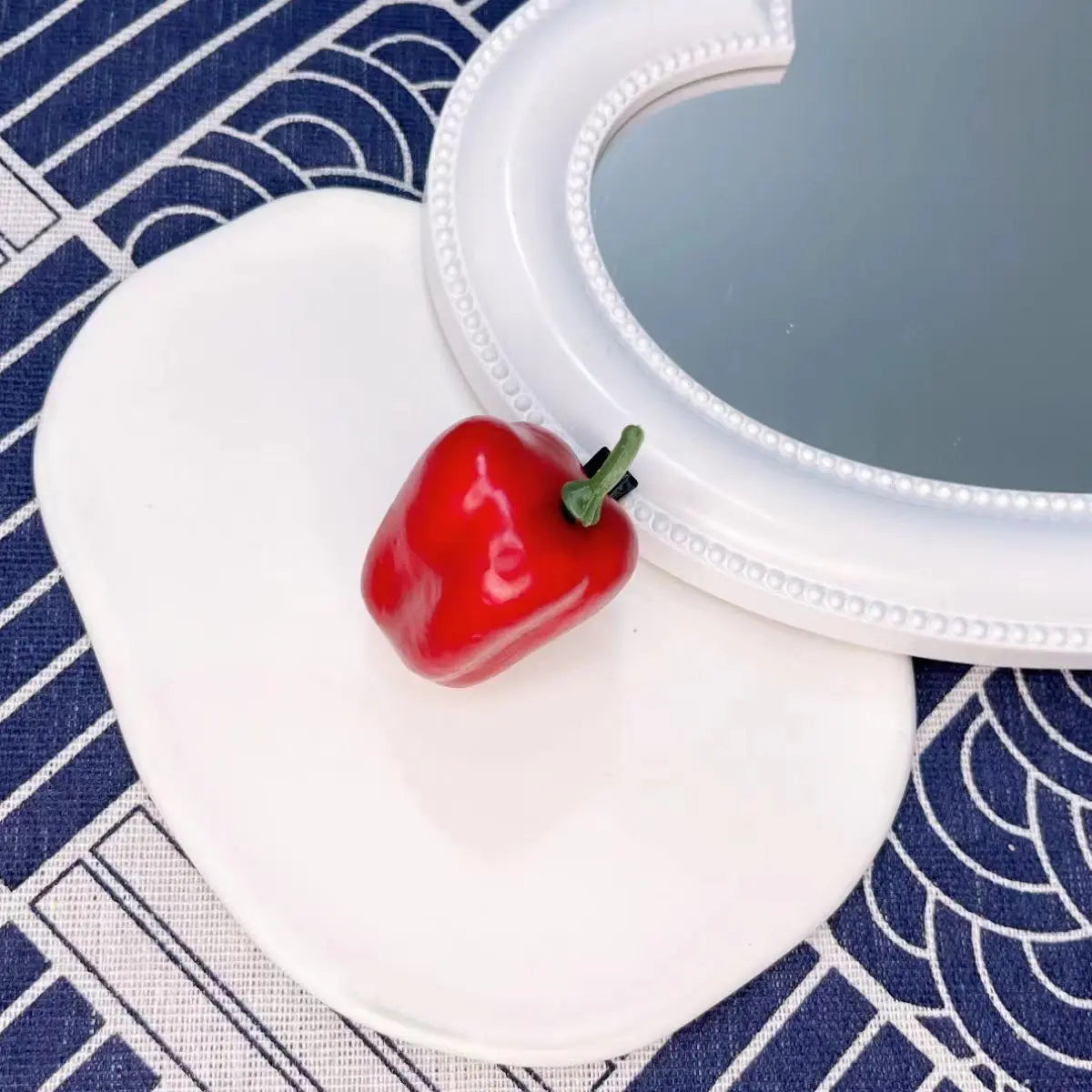 Korean Summer Emulational Fruit Orange Food Barrettes El Pazar