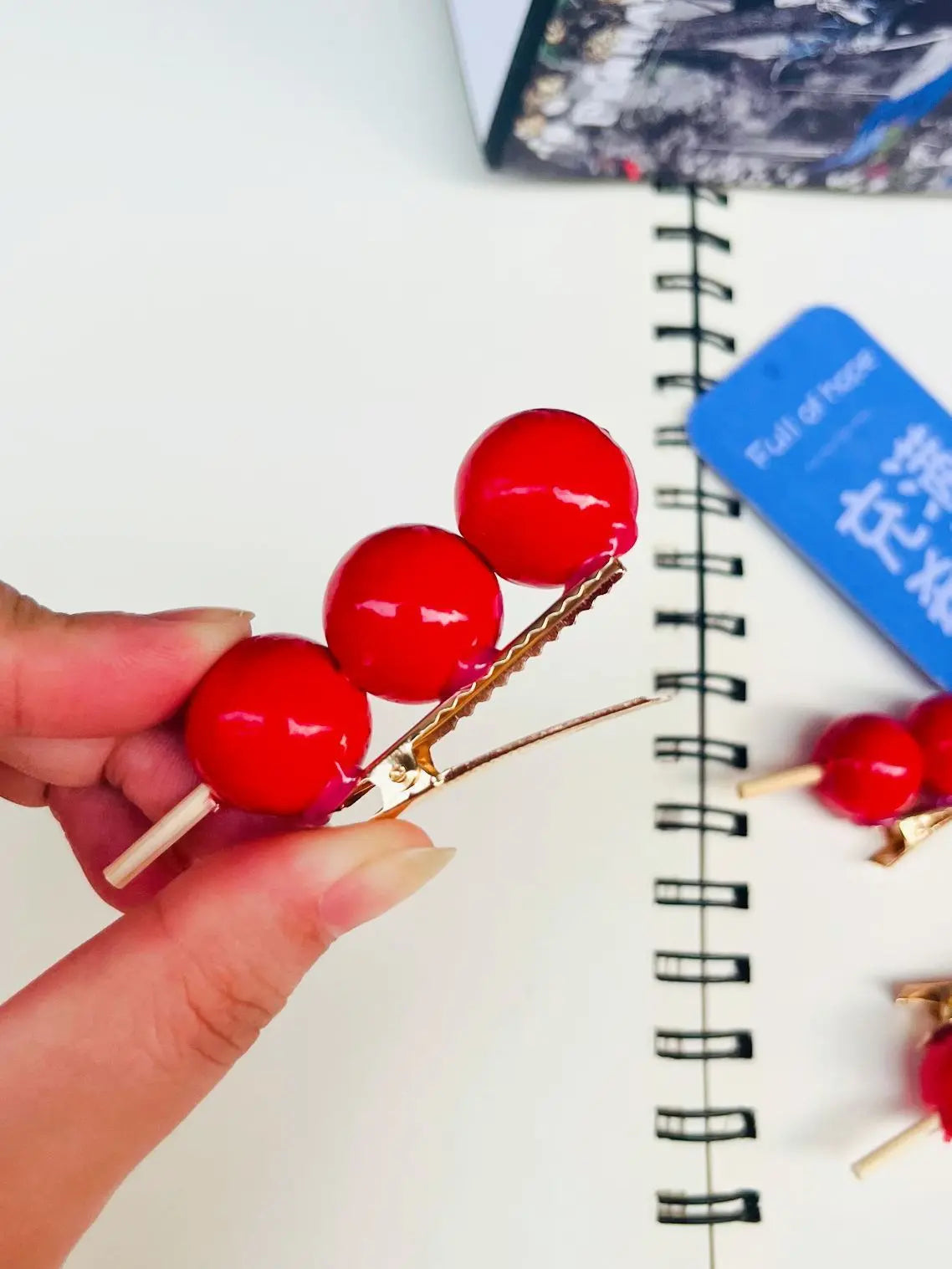 Korean Summer Emulational Fruit Orange Food Barrettes El Pazar
