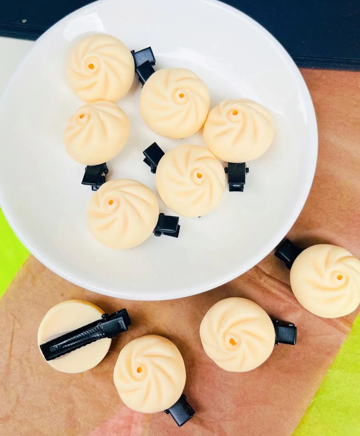 Korean Summer Emulational Fruit Orange Food Barrettes El Pazar
