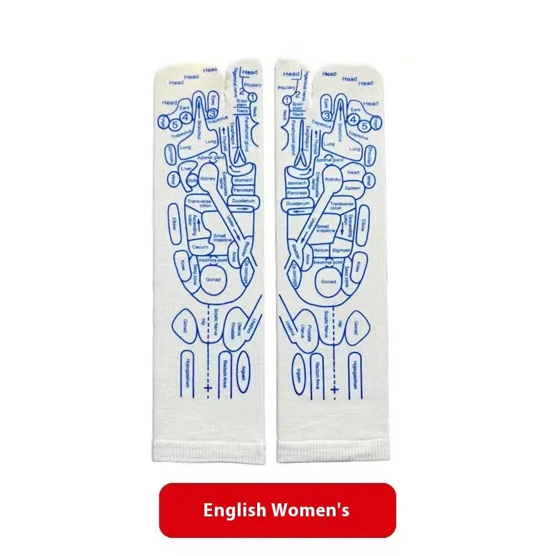 Meridian Socks Acupoint Massage Label Socks English Version El Pazar