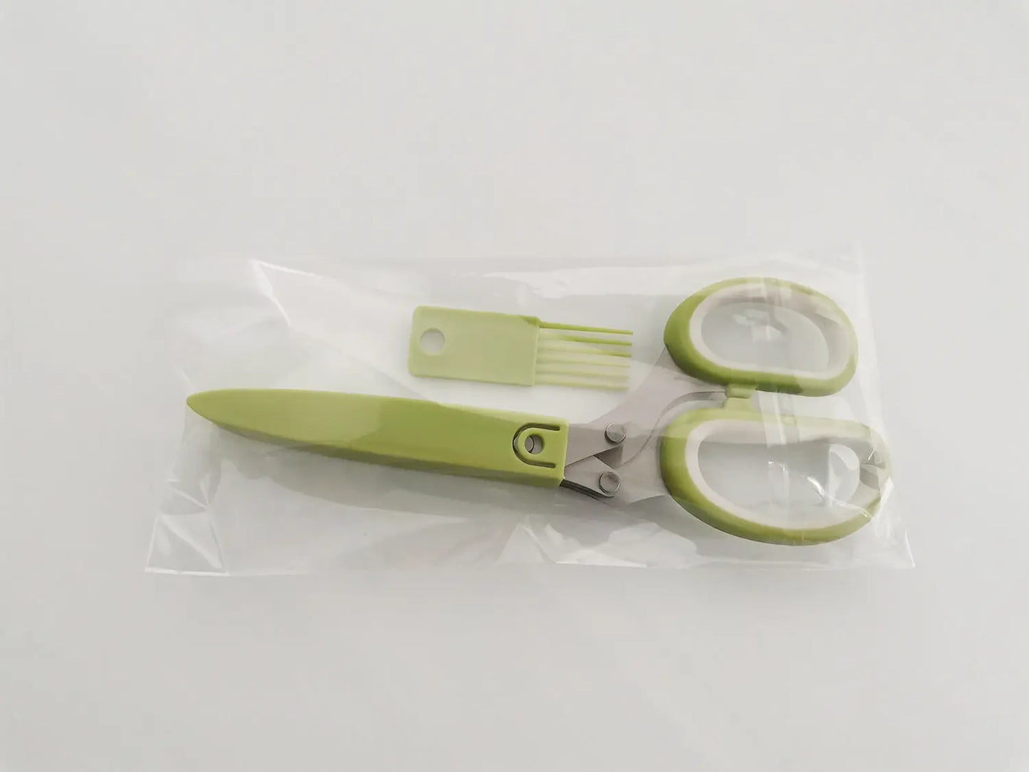 Multifunctional Muti-Layers Stainless Steel Knives Multi-Layers Kitchen Scissors Scallion Cutter Herb Laver Spices Cook Tool Cut El Pazar