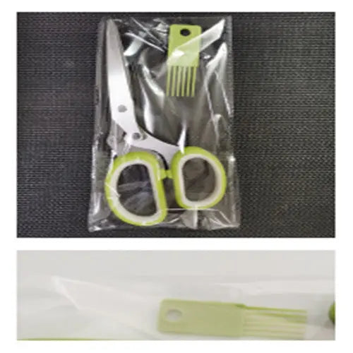 Multifunctional Muti-Layers Stainless Steel Knives Multi-Layers Kitchen Scissors Scallion Cutter Herb Laver Spices Cook Tool Cut El Pazar