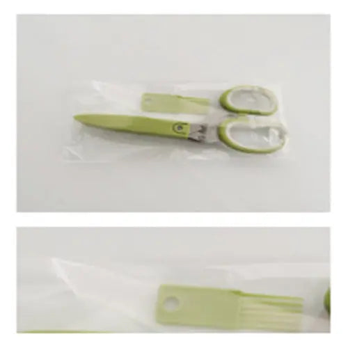 Multifunctional Muti-Layers Stainless Steel Knives Multi-Layers Kitchen Scissors Scallion Cutter Herb Laver Spices Cook Tool Cut El Pazar