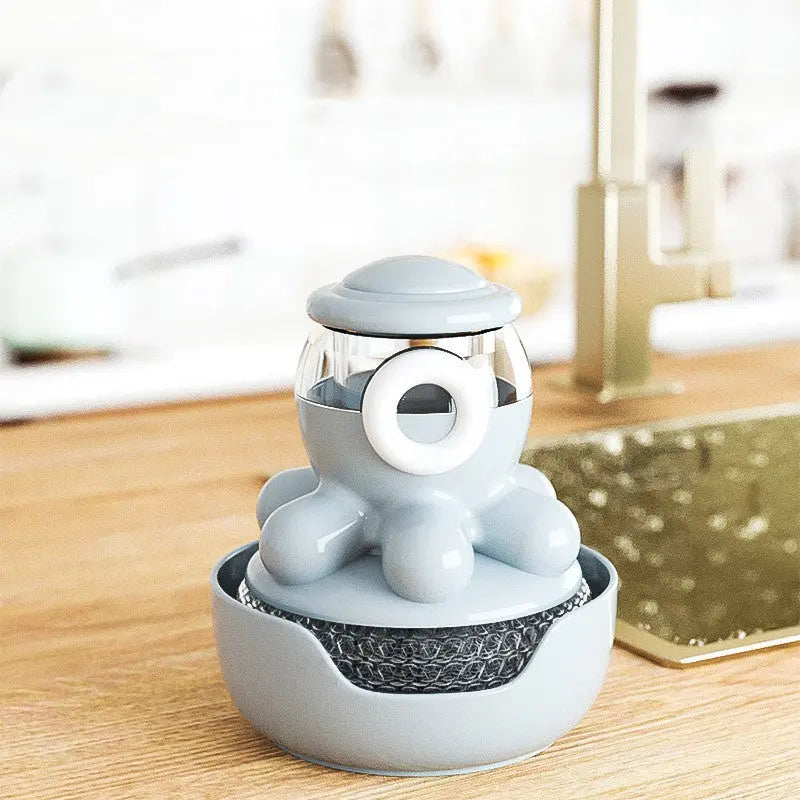 Octopus Pot Brush Self Adding Liquid Kitchen Tools Gadgets Cleaner El Pazar
