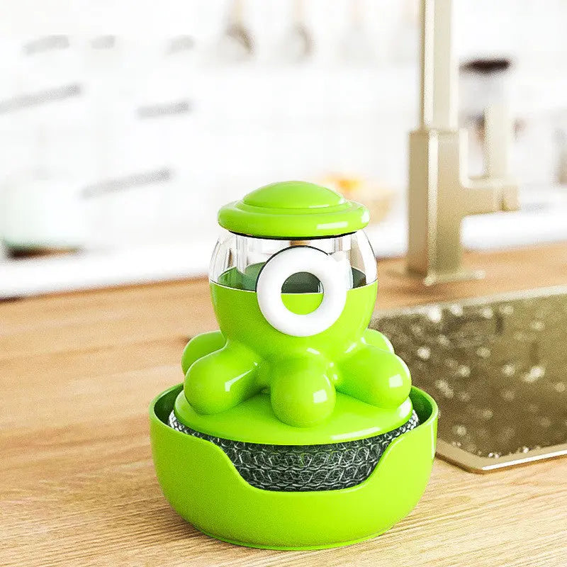 Octopus Pot Brush Self Adding Liquid Kitchen Tools Gadgets Cleaner El Pazar