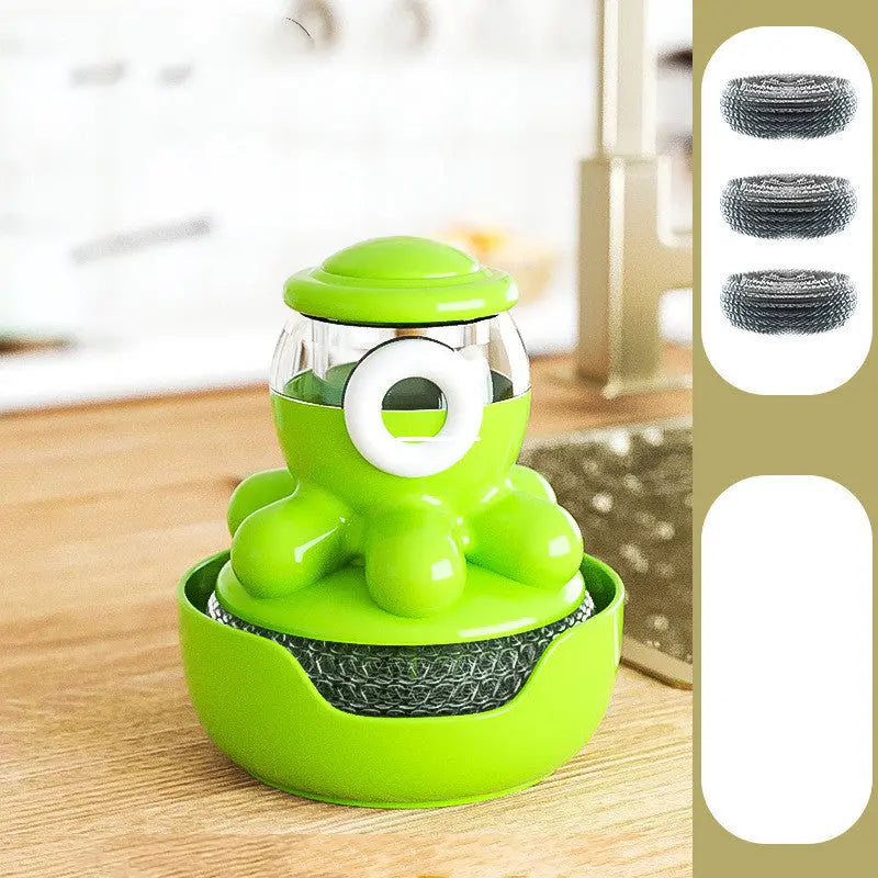 Octopus Pot Brush Self Adding Liquid Kitchen Tools Gadgets Cleaner El Pazar