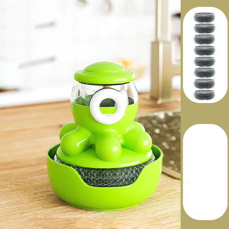 Octopus Pot Brush Self Adding Liquid Kitchen Tools Gadgets Cleaner El Pazar