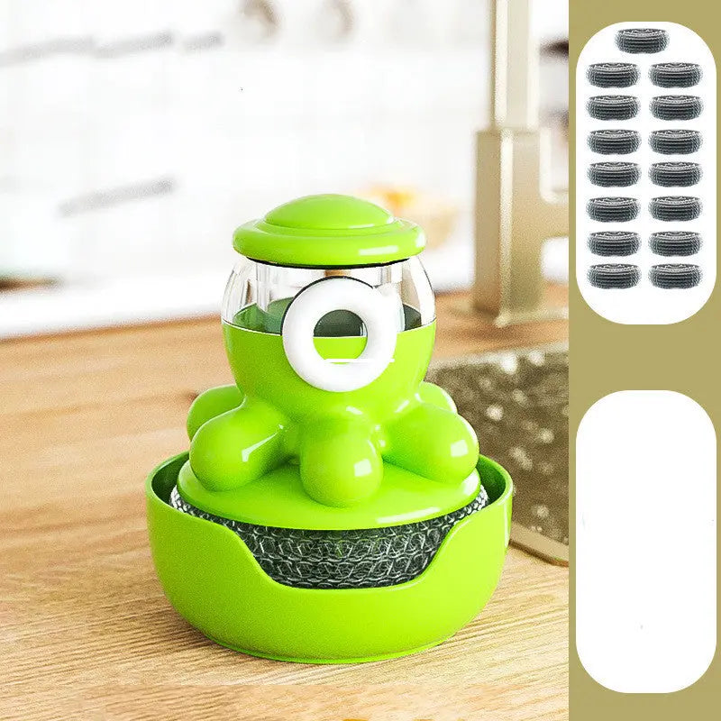 Octopus Pot Brush Self Adding Liquid Kitchen Tools Gadgets Cleaner El Pazar