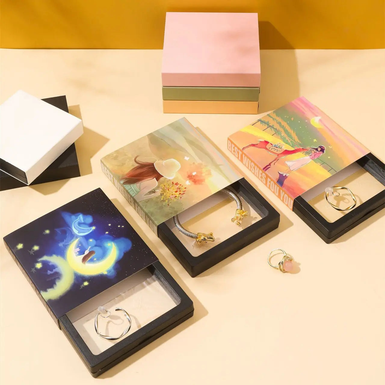 PE Film Suspension Anti-oxidation Jewelry Storage Box El Pazar
