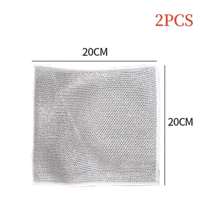 Silver Silk Rag Double-sided Kitchen Magic Dishcloth El Pazar