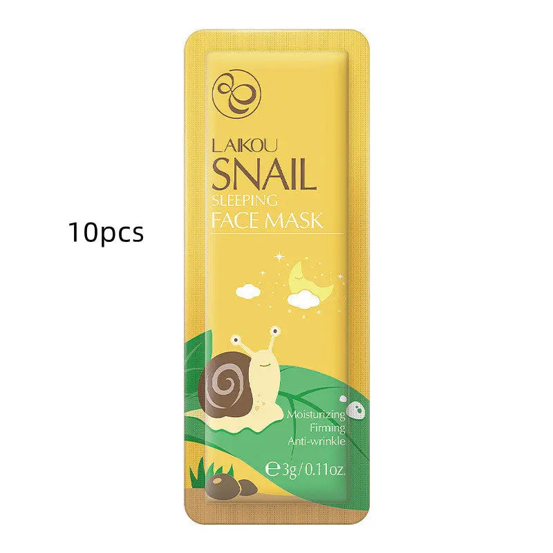Snail Sleeping Mask Bag Packed No-rinse 3g Single Sheet El Pazar