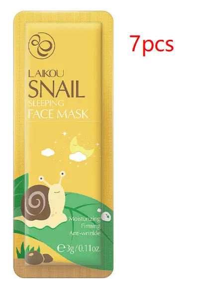 Snail Sleeping Mask Bag Packed No-rinse 3g Single Sheet El Pazar