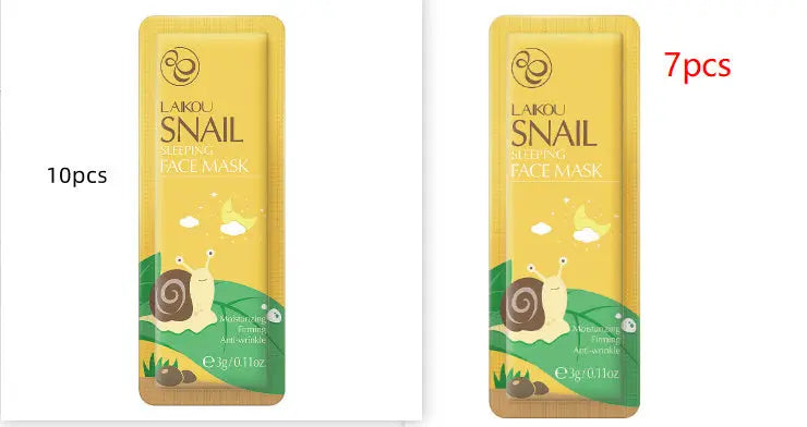 Snail Sleeping Mask Bag Packed No-rinse 3g Single Sheet El Pazar