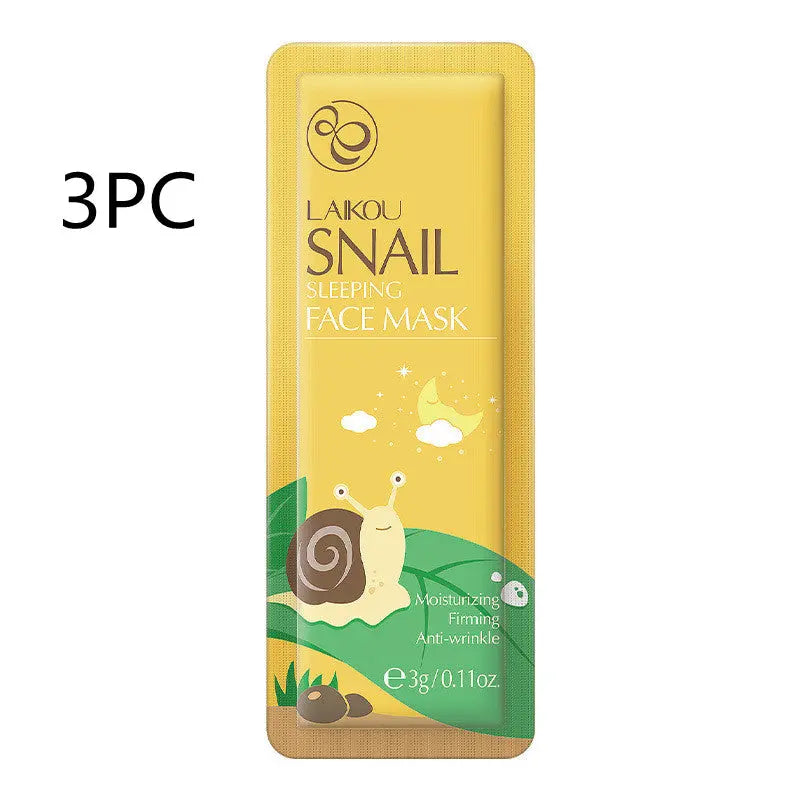 Snail Sleeping Mask Bag Packed No-rinse 3g Single Sheet El Pazar