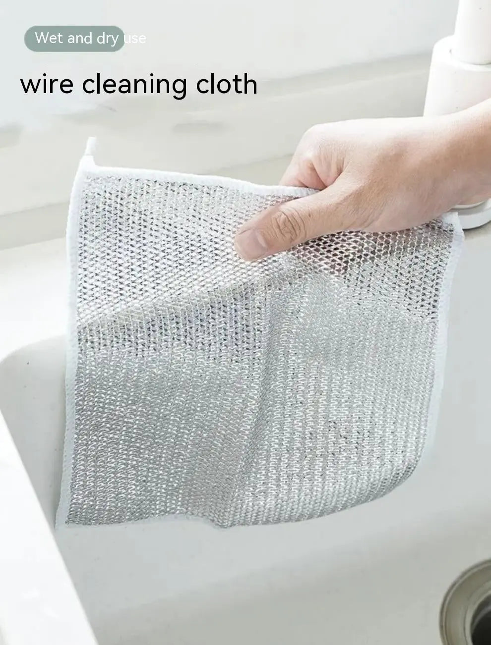 Steel Wire Ball Cloth Kitchen Cleaning Dishcloth El Pazar