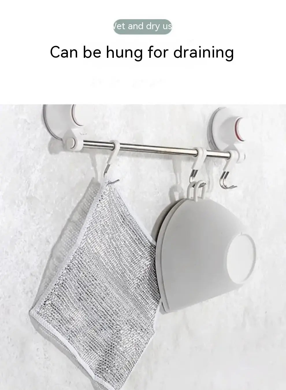 Steel Wire Ball Cloth Kitchen Cleaning Dishcloth El Pazar