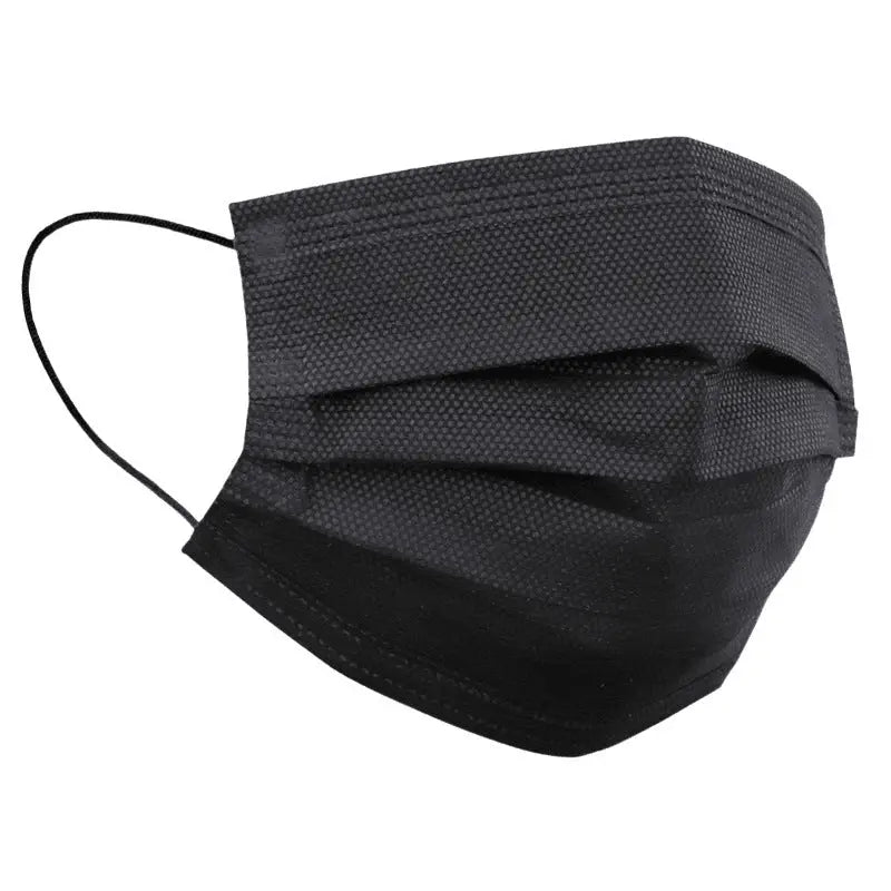 Three-layer Dustproof Male And Female Blue And Black 50 Disposable Masks El Pazar