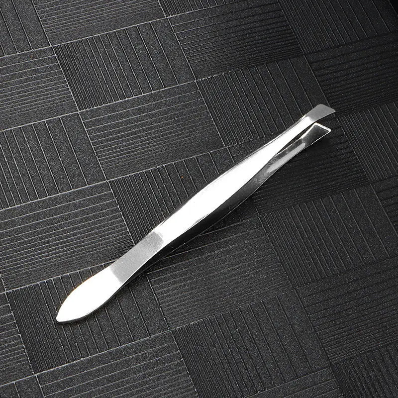 Unembroidered Steel Eyebrow Clip Tweezers Pluck Pliers El Pazar