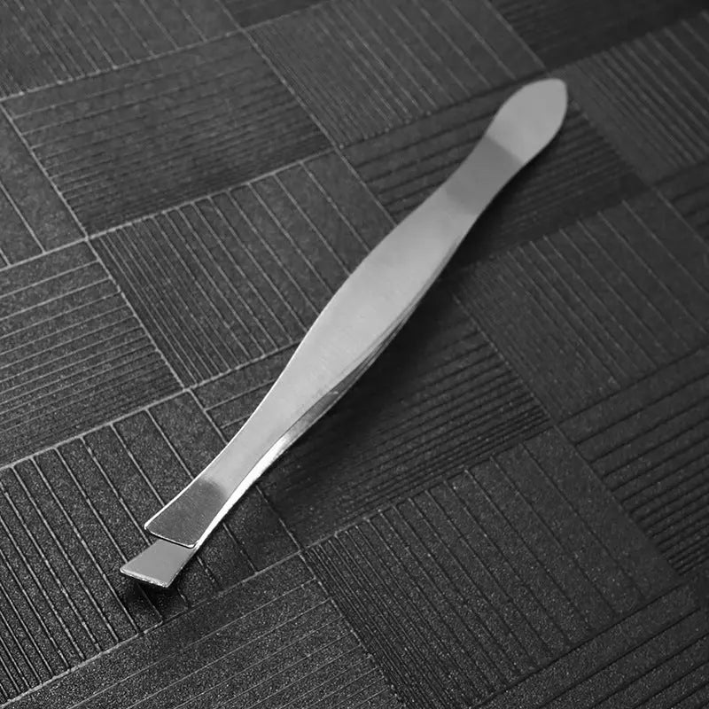 Unembroidered Steel Eyebrow Clip Tweezers Pluck Pliers El Pazar