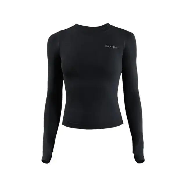 Women's Long Sleeve Top Yoga Shirts, Slim, Circle Neck El Pazar