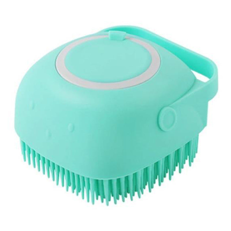 Silicone Dog Bath Massage Gloves Brush Pet Cat Bathroom Cleaning Tool Comb Brush For Dog Can Pour Shampoo Dog Grooming Supplies El Pazar