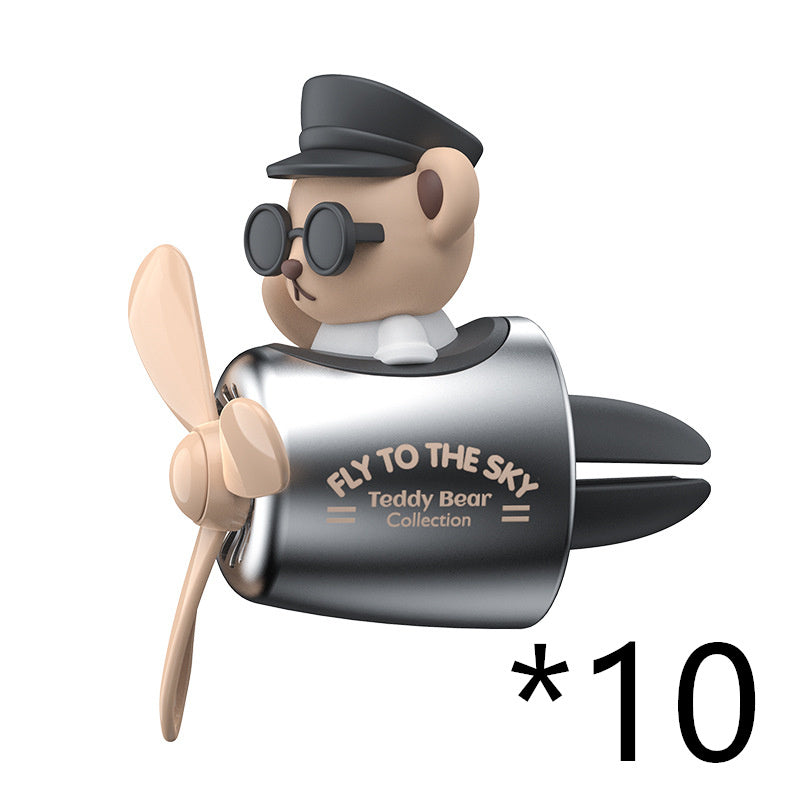 Cartoon Cute Creative Little Black Bear Car Air Outlet Aromatherapy El Pazar