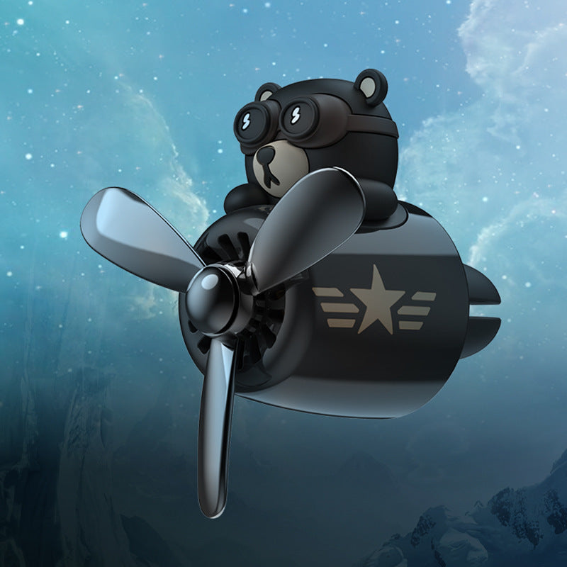 Cartoon Cute Creative Little Black Bear Car Air Outlet Aromatherapy El Pazar
