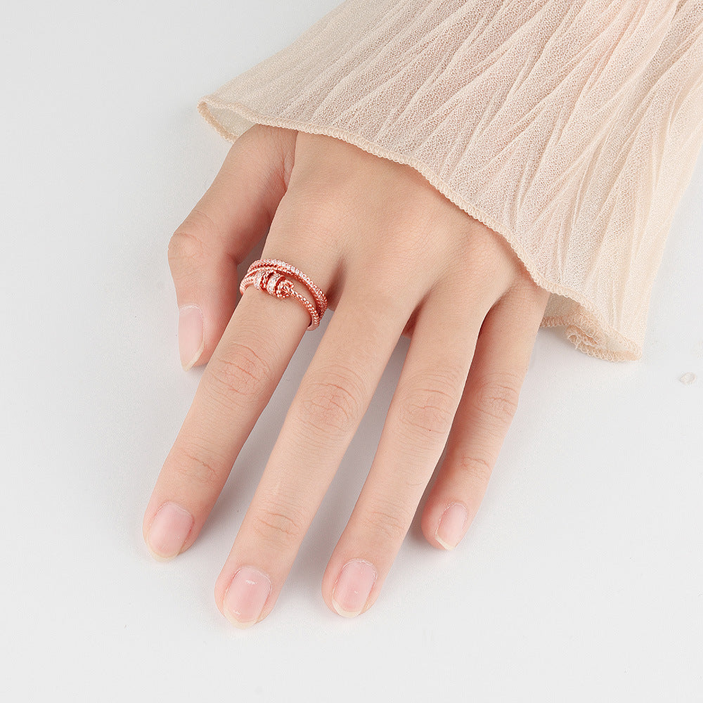 S925 Sterling Silver Rotating Ring Women's Fashion Personality El Pazar
