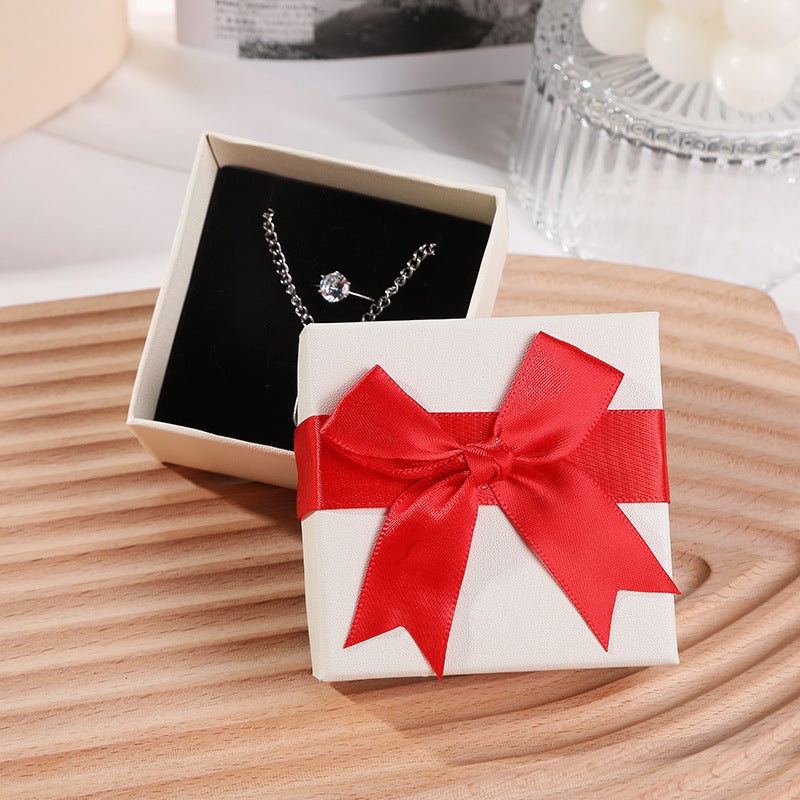 Bow Necklace Earrings Packaging Gift Box El Pazar