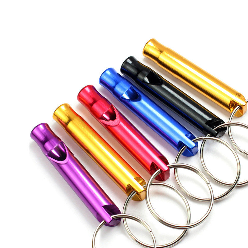 Outdoor Survival Whistle High Frequency Whistle Travel Aluminum Keychain Whistle El Pazar