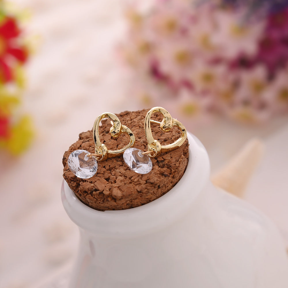 Korean Fashion Temperament Jewelry Love Earrings Earrings El Pazar