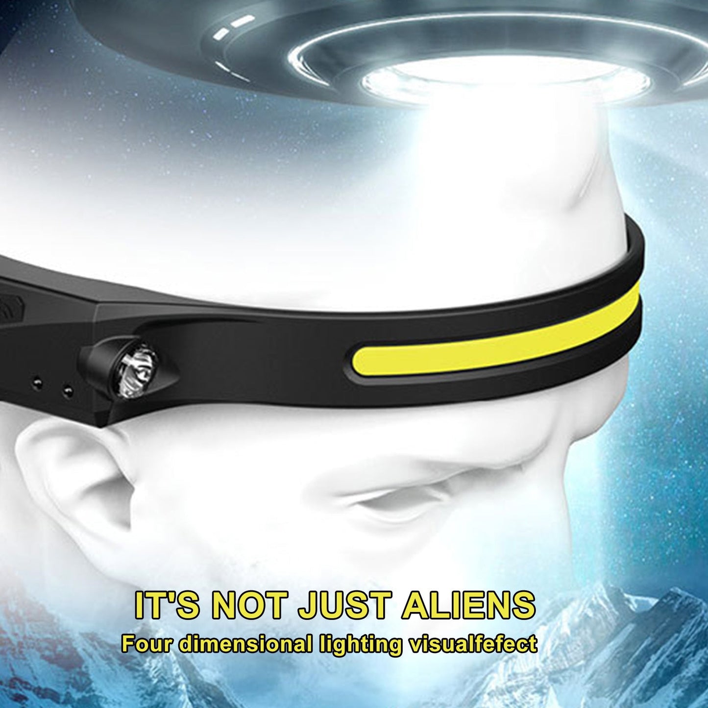 COB LED Induction Riding Headlamp Flashlight USB Rechargeable Waterproof Camping Headlight With All Perspectives Hunting Light El Pazar