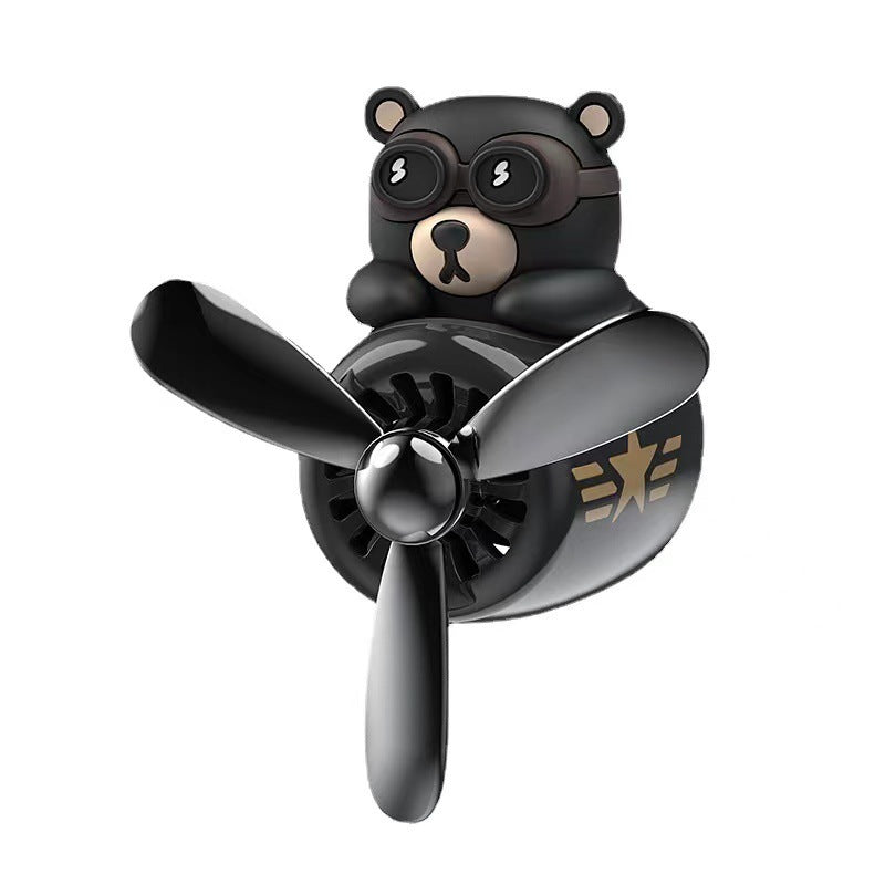 Cartoon Cute Creative Little Black Bear Car Air Outlet Aromatherapy El Pazar
