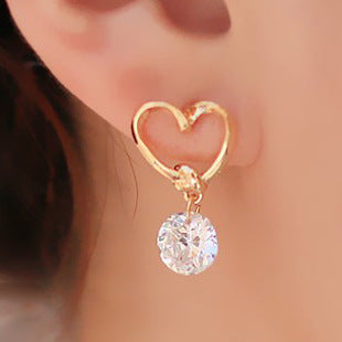 Korean Fashion Temperament Jewelry Love Earrings Earrings El Pazar