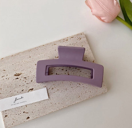 Women's Simple And Versatile Solid Color Grip Clip El Pazar
