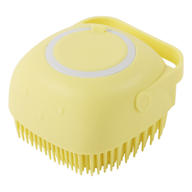Silicone Dog Bath Massage Gloves Brush Pet Cat Bathroom Cleaning Tool Comb Brush For Dog Can Pour Shampoo Dog Grooming Supplies El Pazar
