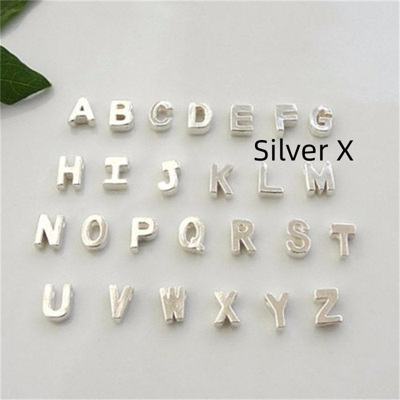 Peach Heart Shaped Letter Necklace Clavicle Chain Necklace El Pazar