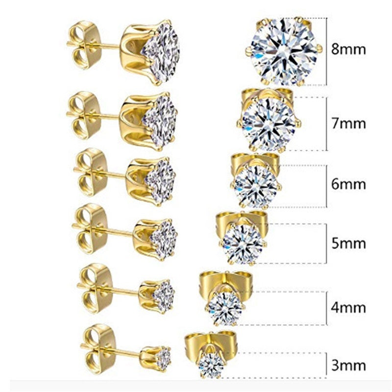 European And American Popular Crystal Zircon Earrings El Pazar